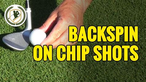how to put backspin on a chip